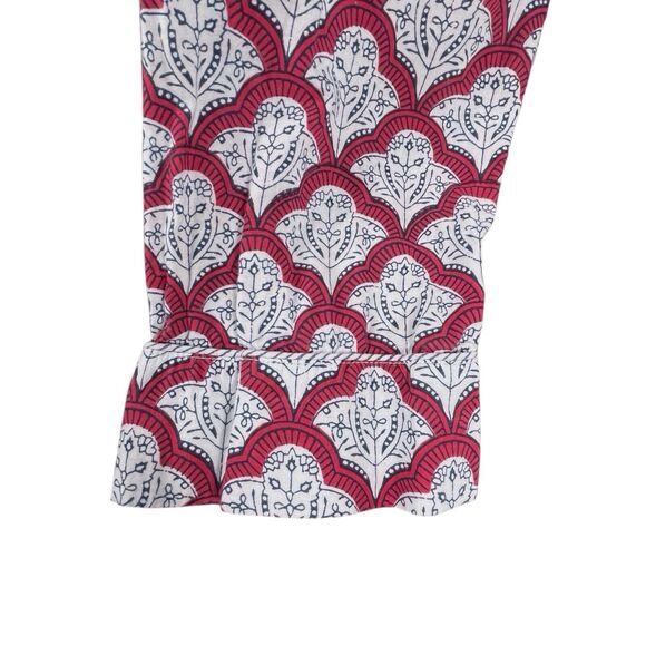 ROLLER RABBIT Women Button-Down Jemina Pajama Top Size Medium Long Sleeve Red - Picture 10 of 16